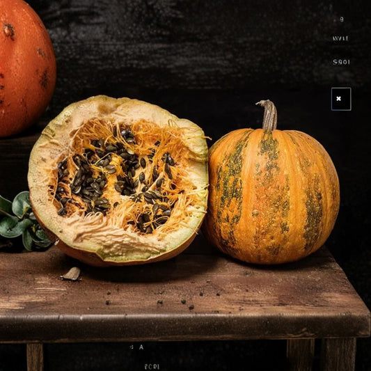Lady Godiva Pumpkin Seeds – Organic Non-GMO Hulless Cucurbita pepo Heirloom Seeds, Edible Pumpkin Variety, 40 Seeds