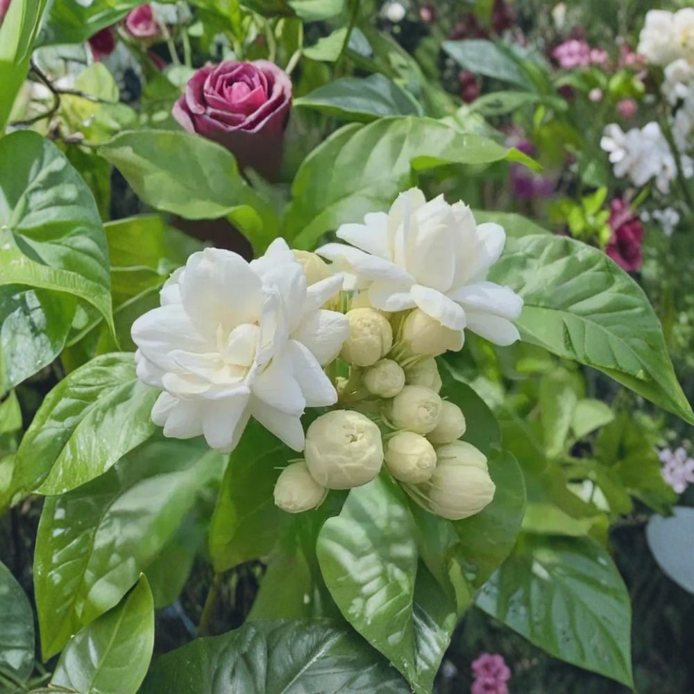 Arabian Jasmine Seeds – Jasminum sambac – 10 Seeds for Fragrant White Flowers – Indoor Outdoor Bonsai Plant