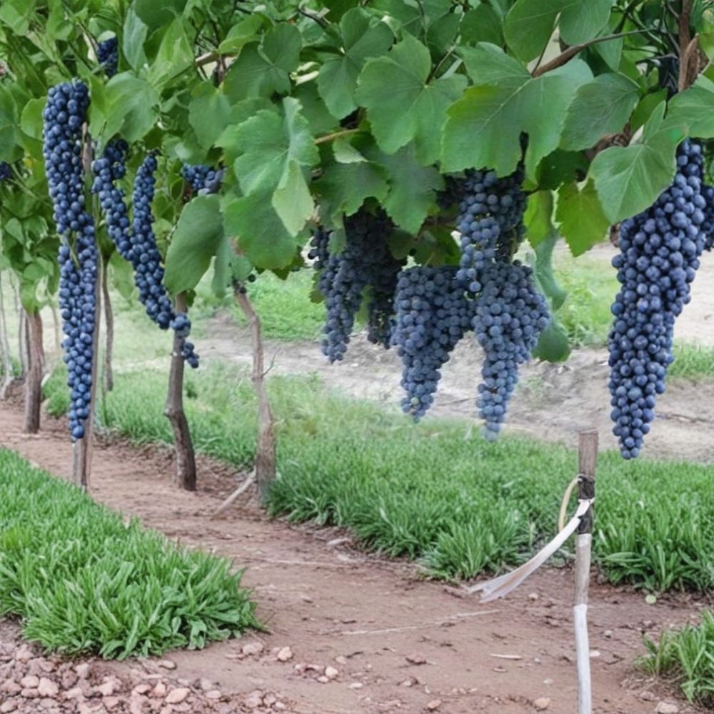 Pinot Noir Grape Vine Live Plant – Vitis vinifera Red Wine Grape Vine, Self-Fertile, Fast Growing Fruit Vine