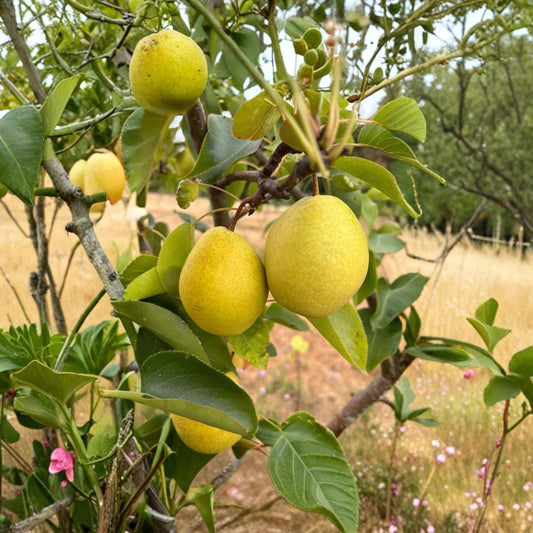Honey Jar Asian Pear Tree Bare Root – Ultra Sweet Early Pyrus betulifolia Fruit Tree, Crisp Juicy Pears for Home Orchard
