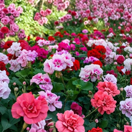 Mixed Color Geranium Seeds – 20+ Rare Perennial Non-GMO Flower Seeds for Indoor & Outdoor Gardens, Pollinator Attracting Blooms