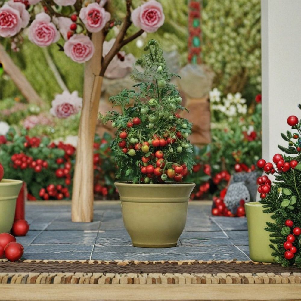 Tomato Seeds Geranium Kiss Cherry Grape Early Blight Resistant Compact 100 Seeds