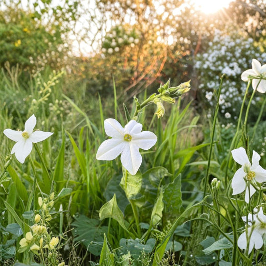 Nicotiana alata Seeds – 200+ Organic Jasmine Tobacco Night Fragrant Flowers Pollinator Friendly Easy to Grow Annual