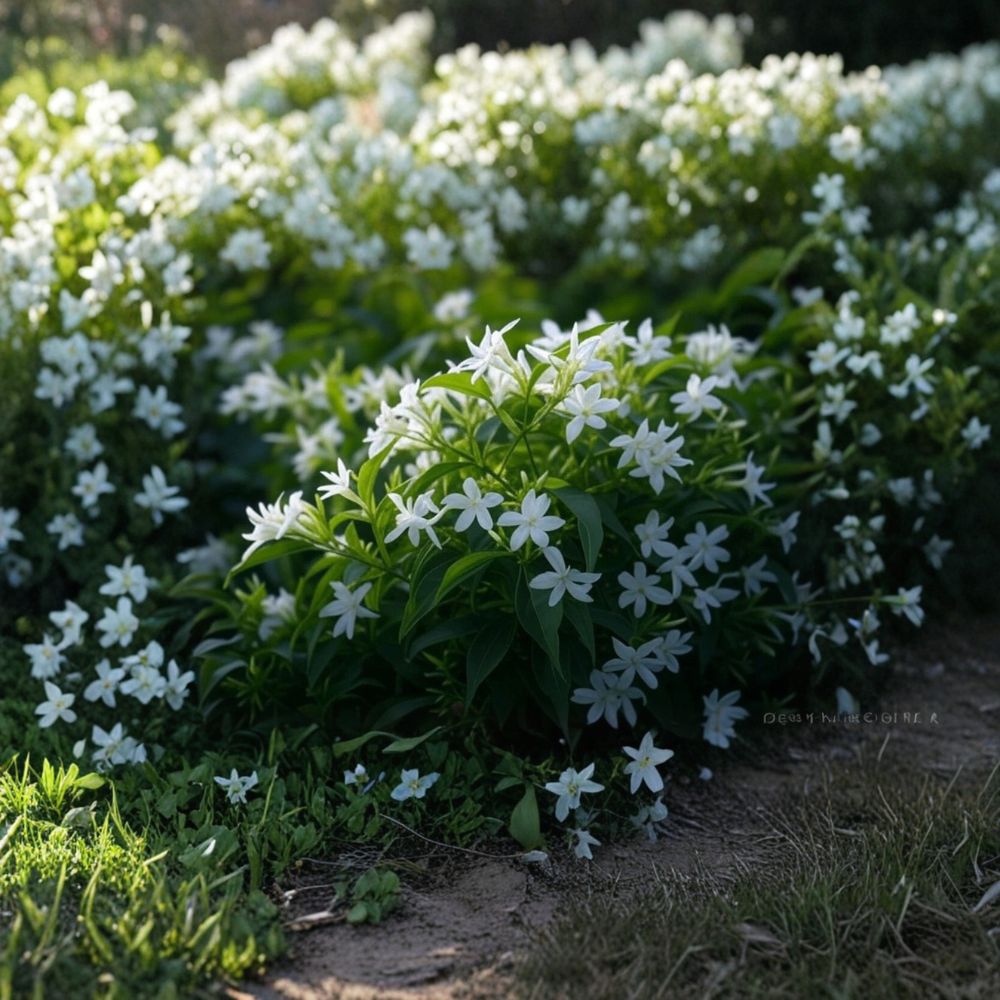 Star Jasmine Plant Live Rooted Stem 6-12 Inch Fragrant White Climbing Vine Evergreen Garden Patio Trachelospermum jasminoides