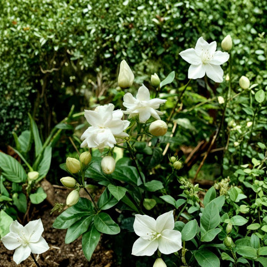 Jasmine Sambac Live Plant – Potted Fragrant White Flowering Houseplant | Arabian Jasmine Indoor & Patio Plant
