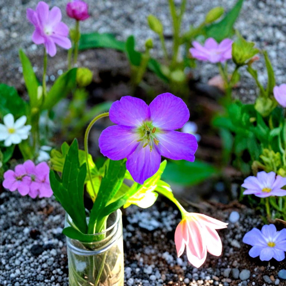 Oregon Geranium Seeds – 10 Purple Cranesbill Wildflower Seeds – Native Perennial Pollinator Friendly Garden Herb Plant