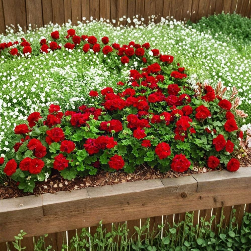 Mountie Red Ivy Geranium Cuttings – 8 Fresh Pelargonium Rooting Plants for Garden, Patio, or Indoor Display