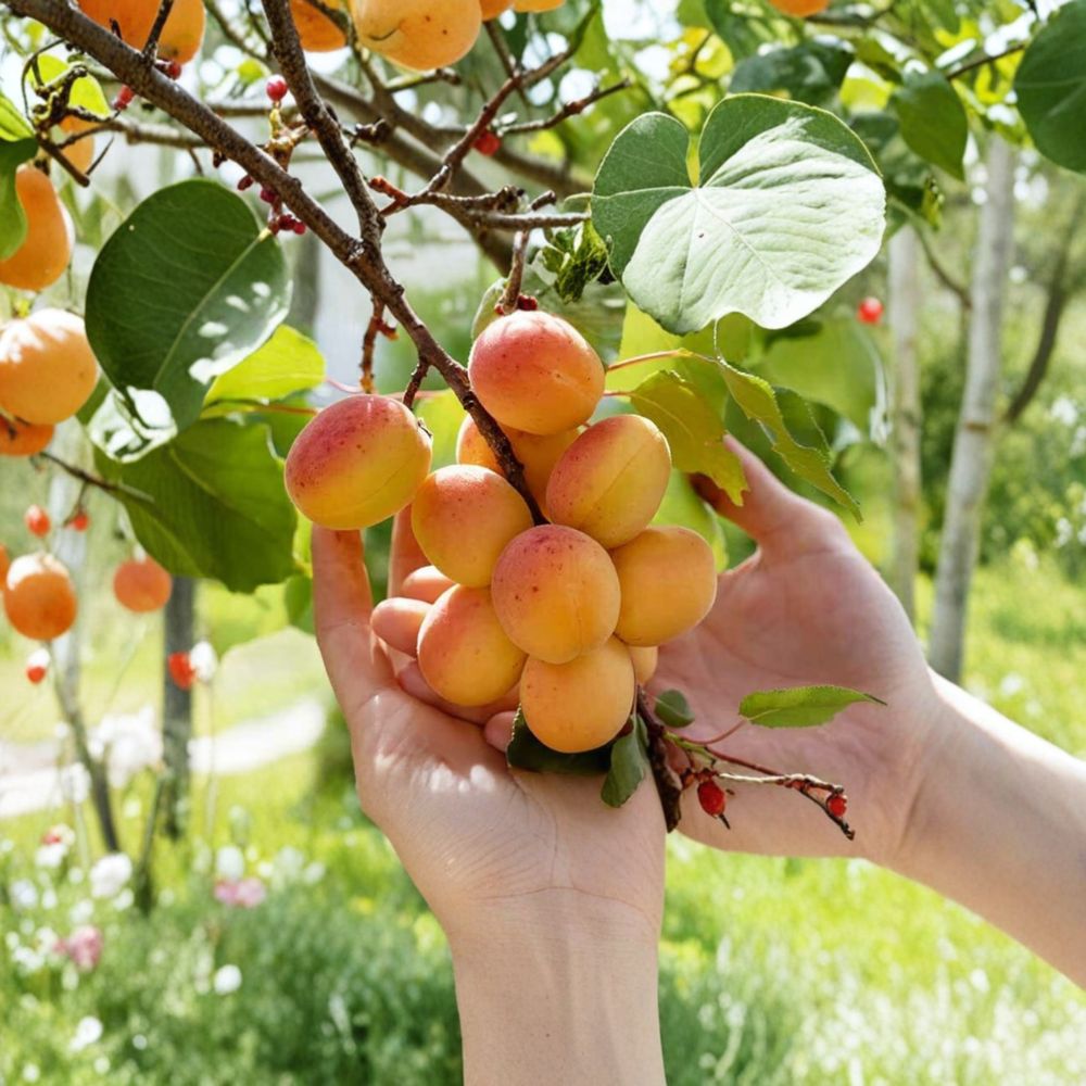Tibetan Apricot Tree – Dormant Rooted Starter Plant, Self-Pollinating Hardy Edible Fruit Tree, Zones 5–8