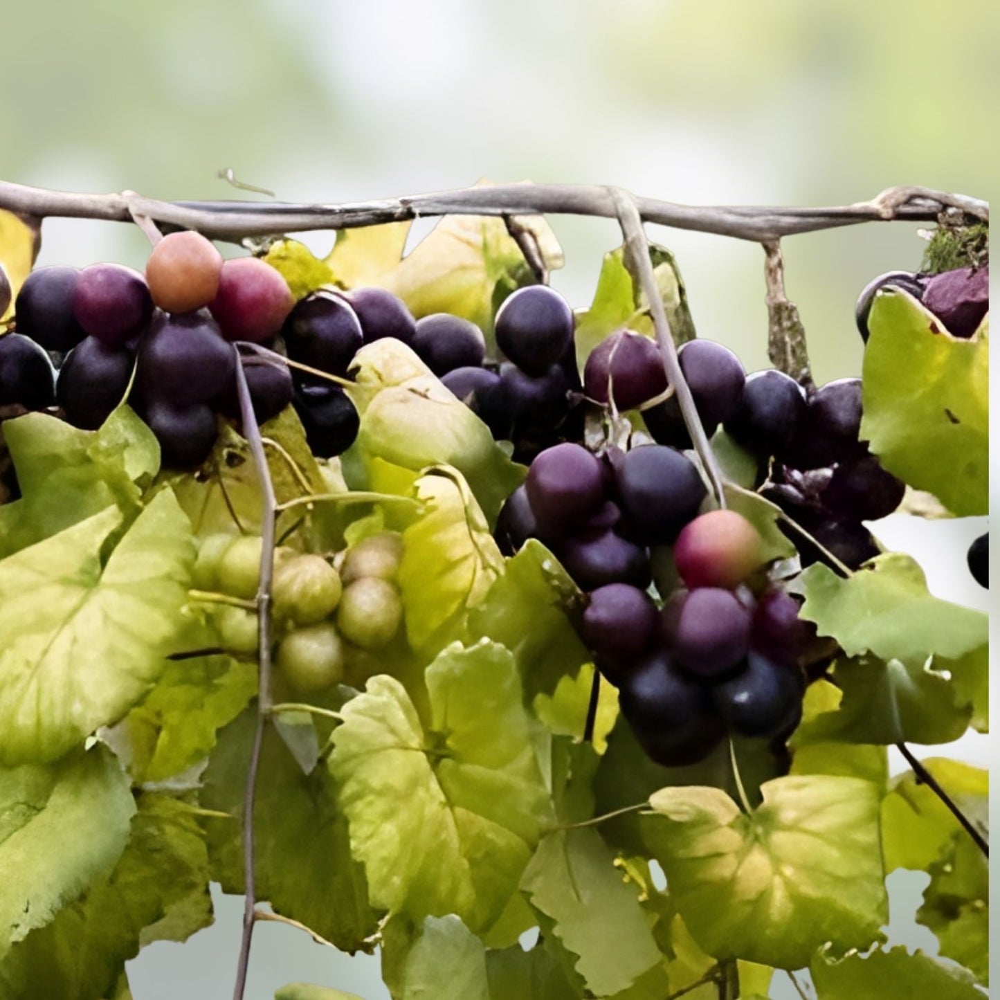 Heirloom Muscadine Grape Vines Live Plants 2 Yr Old Rotundifolia Vitis Fruit-Bearing Starter Plants for Garden