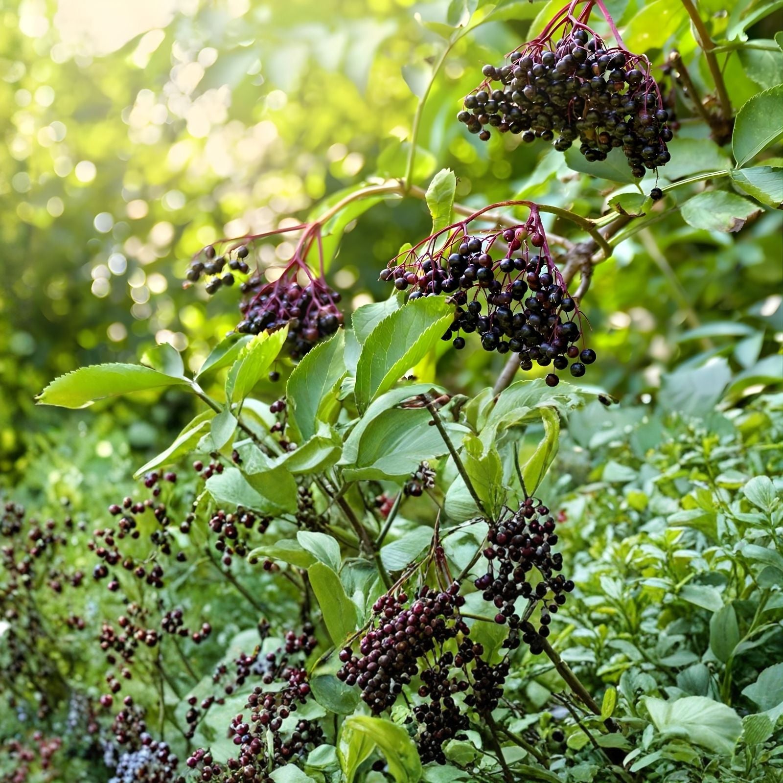 Elderberry Cuttings Sambucus Bush Plants Organic High-Yield Starter Plants for Gardening 10 Unrooted