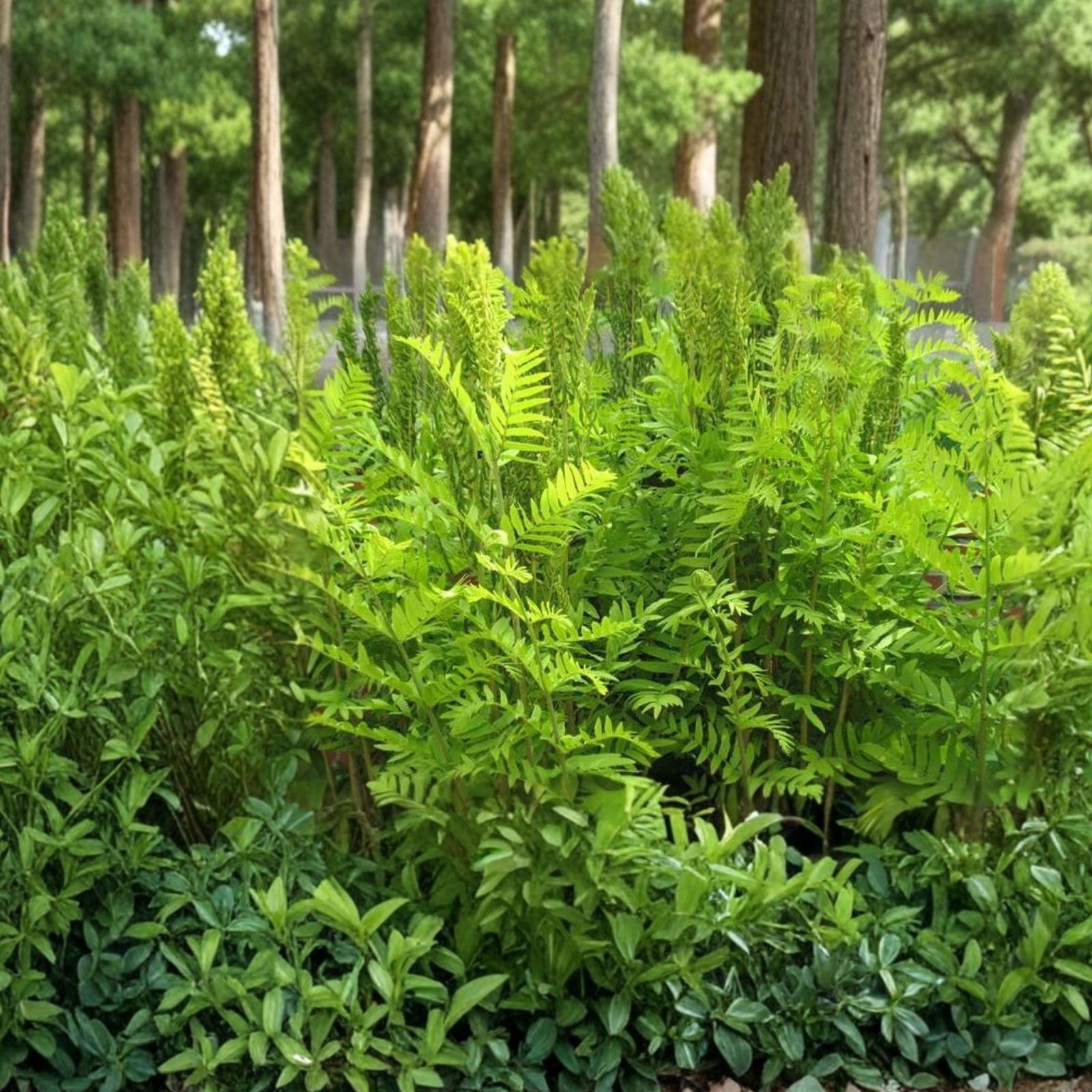 Royal Fern Live Plants 5-Pack Osmunda regalis Native Shade Garden Ferns Wetlands South Alabama