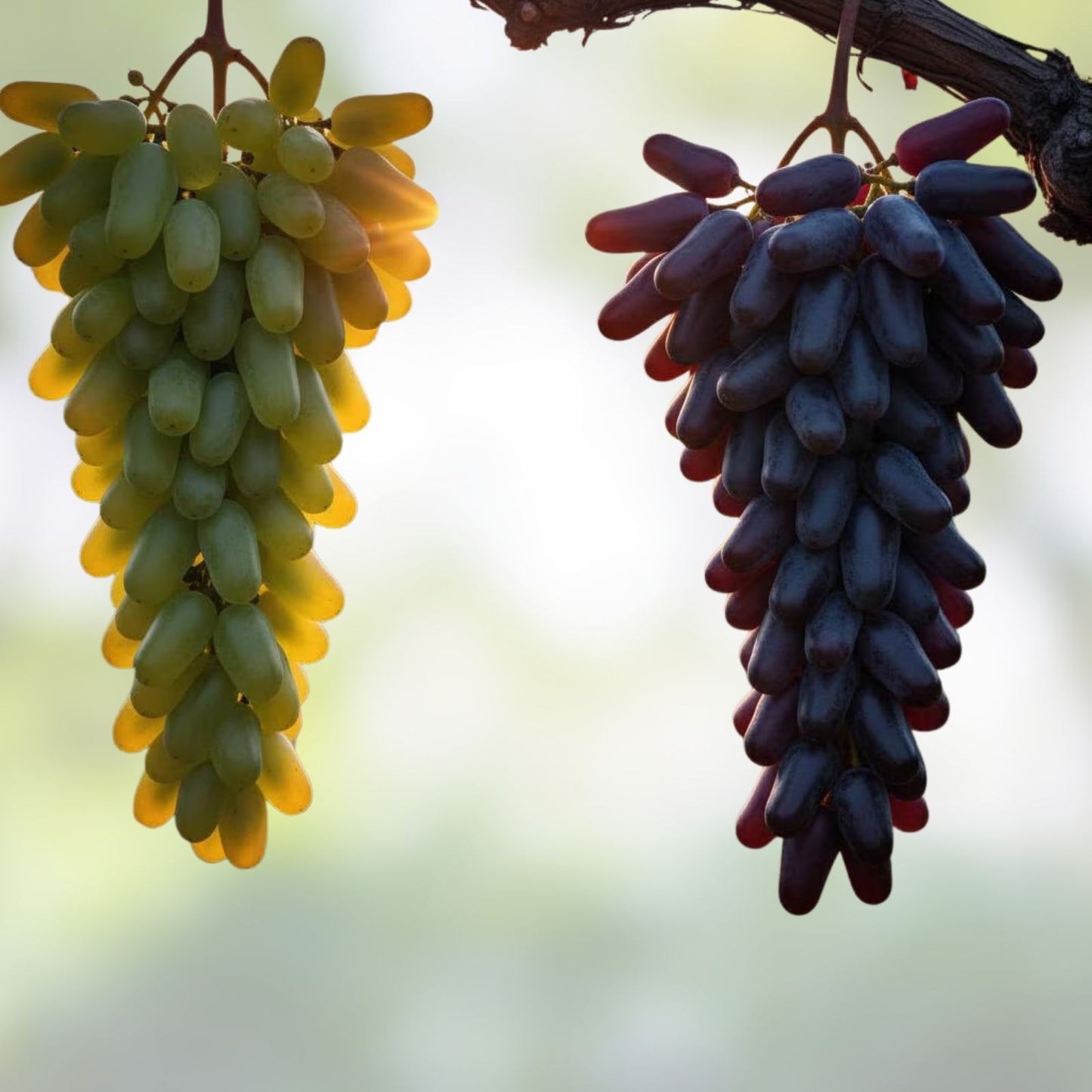 Ladyfinger Seedless Grape Vine Cuttings Vitis vinifera Live Plant Grafting Rooting Propagation