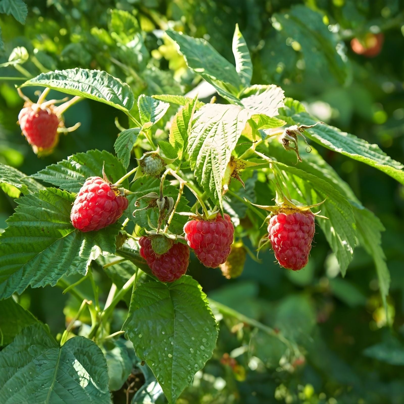 Strawberry Plants Allstar June-Bearing 10 Roots + 7 Pomegranate Cuttings Fruit Garden Plants
