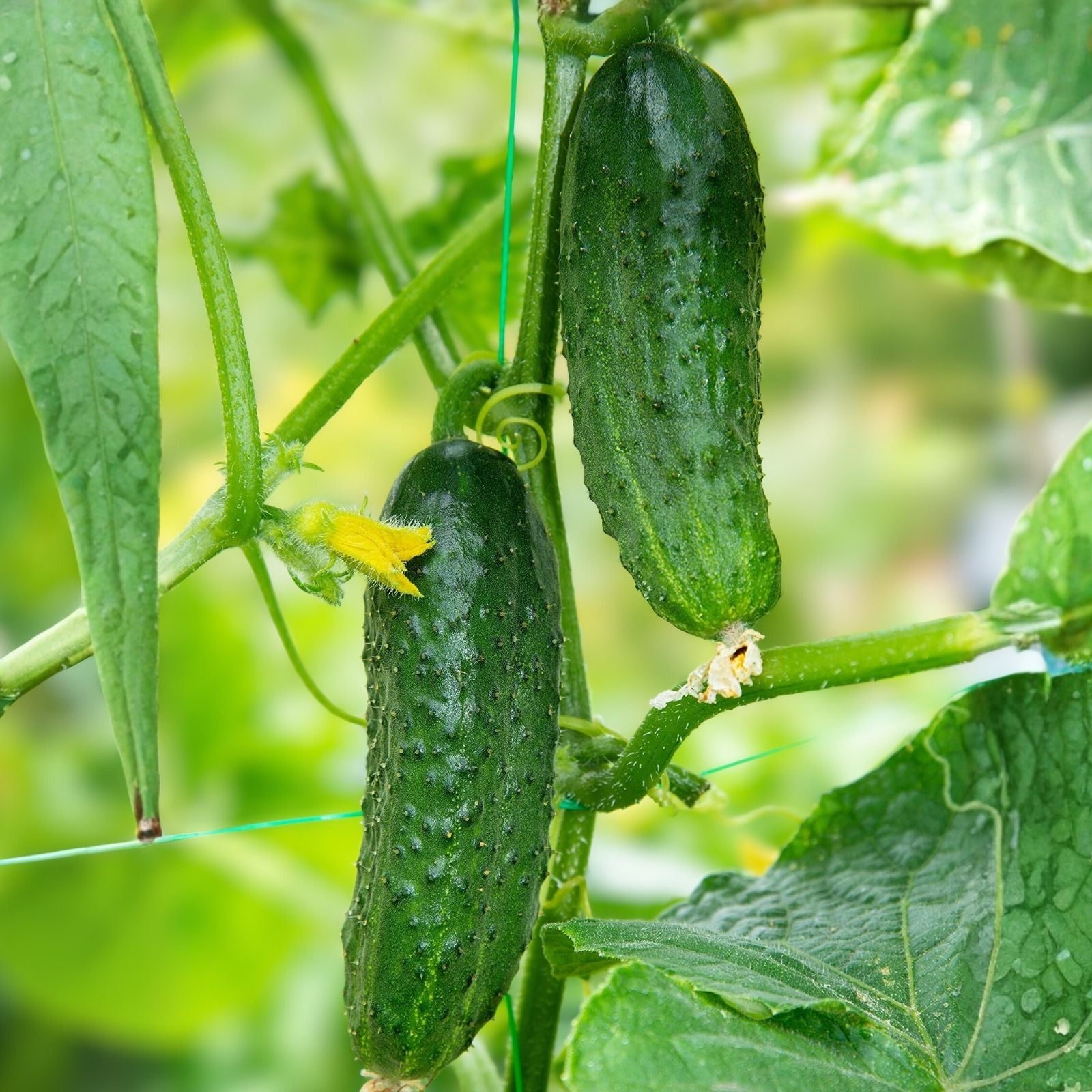 Cucumber Seeds Heirloom Non-GMO Marketer Variety Vegetable Seeds 100 Count Cucumis sativus for Gardening
