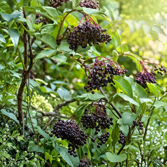 Elderberry Cuttings 5-Pack Sambucus Nigra Live Plant Propagation Bare Root Starter Plant for Gardening
