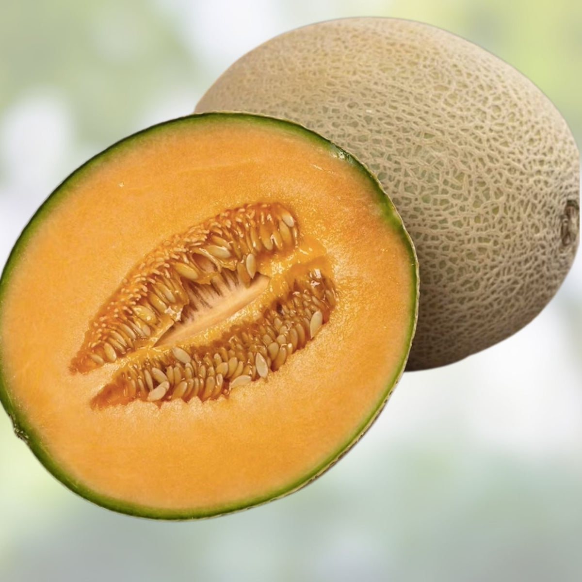 Ambrosia Cantaloupe Melon Seeds 10 Pack Heirloom Sweet Flavor Cucumis melo Fruit Seeds