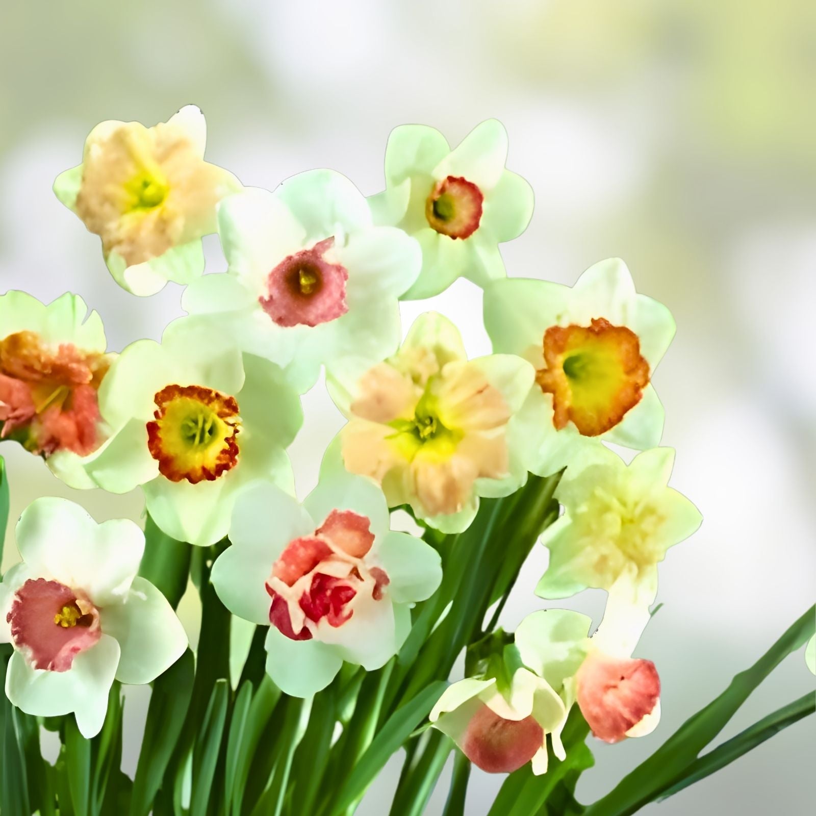 Daffodil Bulb Pack 6 Count - Mixed Colors Narcissus Flowers for Spring Garden, Live Plant, Bulb, Starter Plant
