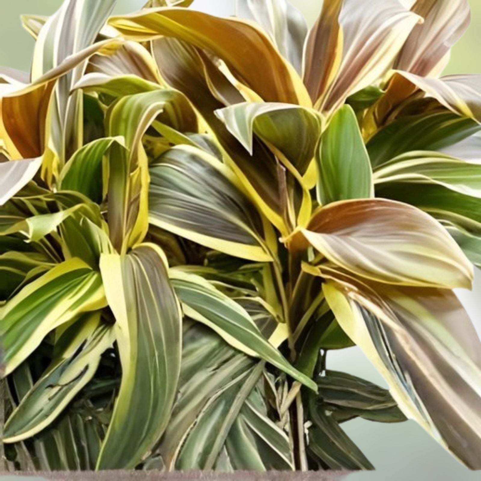 Cordyline Plant - Rooted Chocolate Queen Ti Leaf - Tropical Foliage - Cordyline fruticosa - Fast Growing