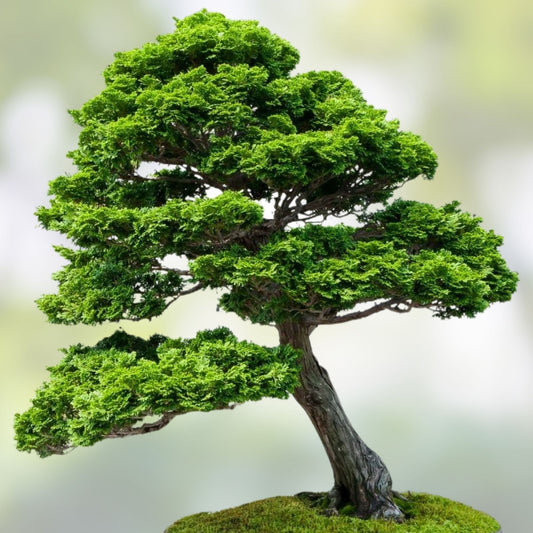 Hinoki Cypress Bonsai Seeds 20 Pack, Evergreen Chamaecyparis obtusa, Indoor Decorative Plant Seeds, Starter Kit, Live Plant Cutting