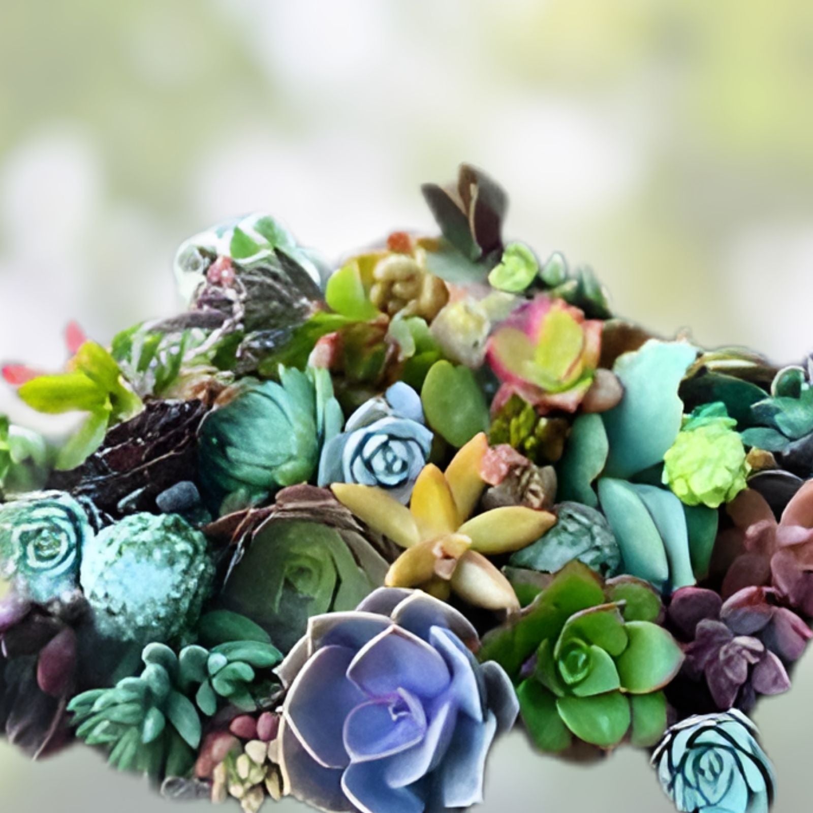 Assorted Succulent Cuttings - 15 Colorful Varieties for DIY Arrangements - Perfect for Plant Lovers - Fast Growing