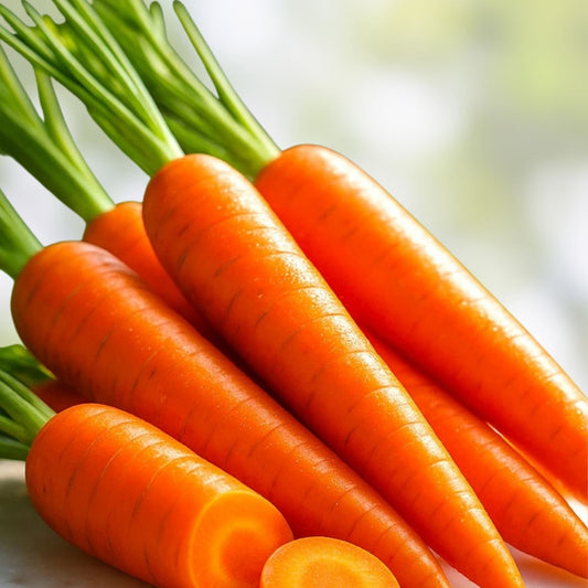 Heirloom Danvers Half Long Carrot Seeds Non-GMO Vegetable Gardening 50+ Starter Plants, Daucus carota