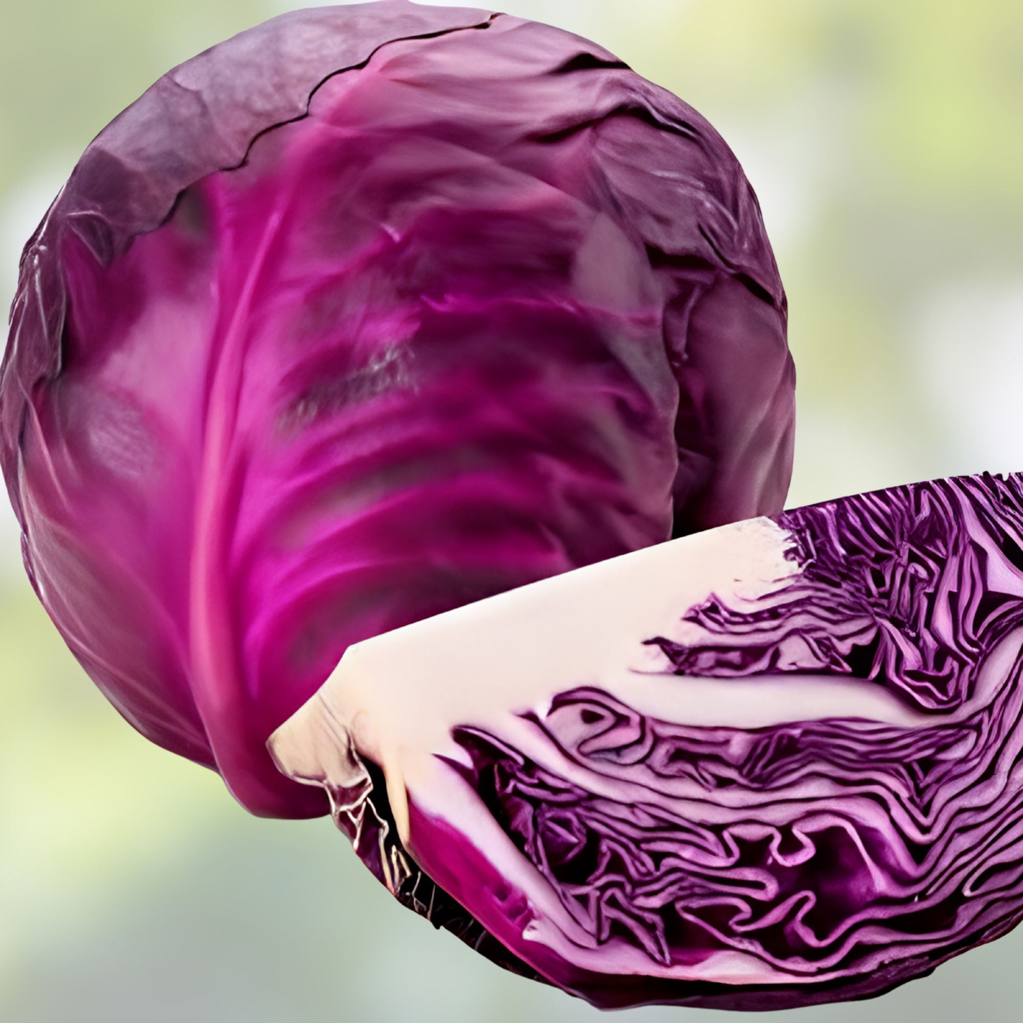 Red Acre Cabbage Seeds – Heirloom Non-GMO Brassica oleracea Vegetable Seeds for Gardening, Organic Farming, 500 Seeds
