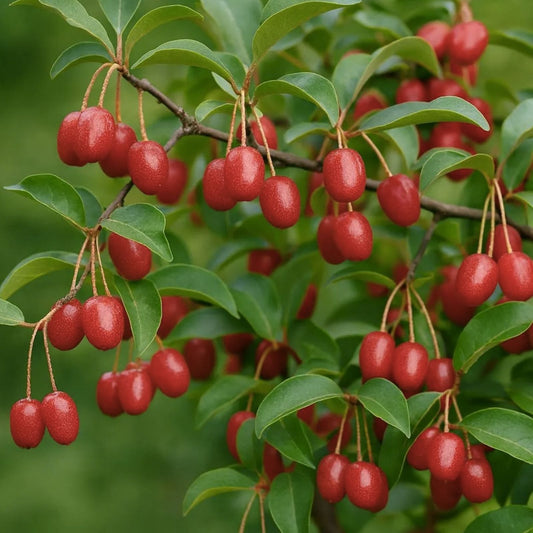 Goumi Berry Cuttings Elaeagnus multiflora Fruit Shrubs Cold Hardy Easy Rooting Live Plant