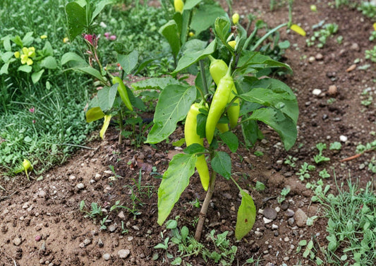 Heirloom Sweet Banana Pepper Seeds – Mild Yellow Vegetable Garden Variety – Capsicum annuum