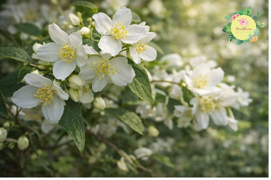 Minnesota Mockorange Bare-Root Snow White Philadelphus coronarius 'Snow White' Shrub for Garden, Fragrant White Flowers