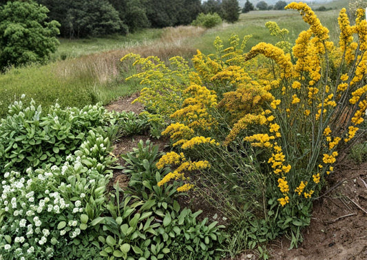 Old Field Goldenrod Seeds – Native Wildflower, Bright Yellow Fall Blooms, Hardy Perennial, Solidago nemoralis