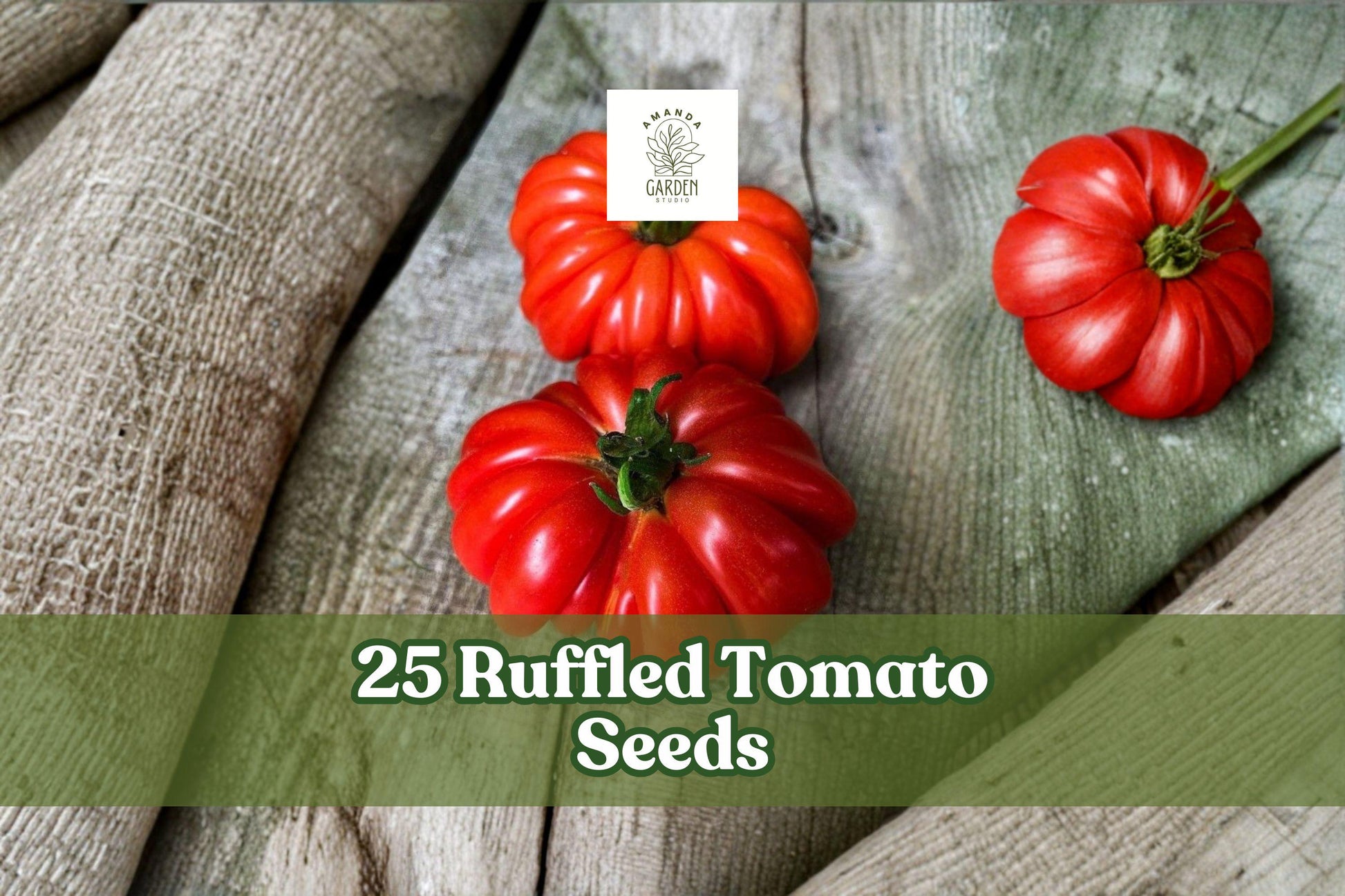 Ruffled Tomato Seeds – Heirloom Zapotec Variety – Unique Ribbed, Scalloped Shape, Solanum lycopersicum, Full Sun, Garden or Container