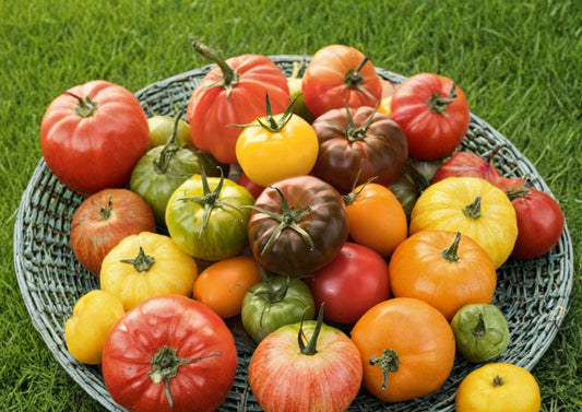 Heirloom Rainbow Blend Tomato Seeds – Non-GMO Colorful Slicing Tomatoes for Vegetable Garden and Home Harvest