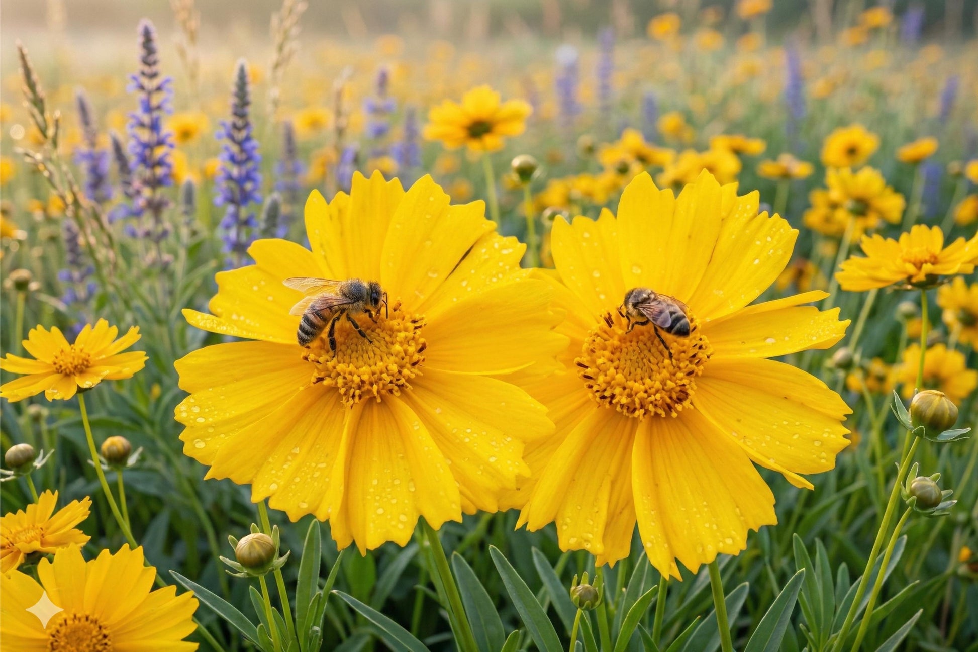 Lanceleaf Coreopsis Seeds (50) - Bright Yellow Wildflower for Borders, Prairie Gardens & Pollinator Habitats - Coreopsis lanceolata