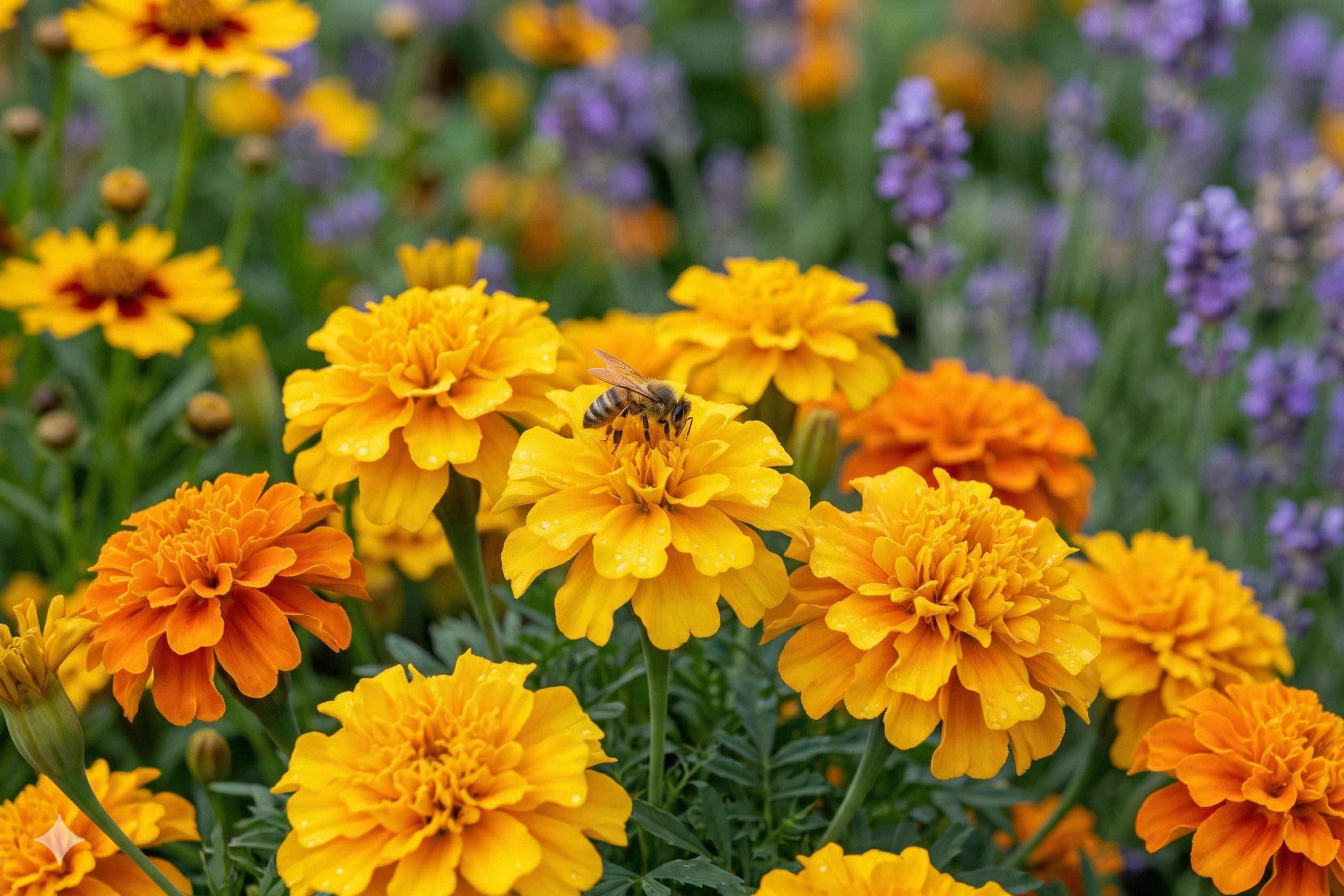 Crackerjack African Marigold Seeds (100) | Bright Yellow & Orange Blooms | Tagetes erecta | Easy to Grow Summer Flower Seeds