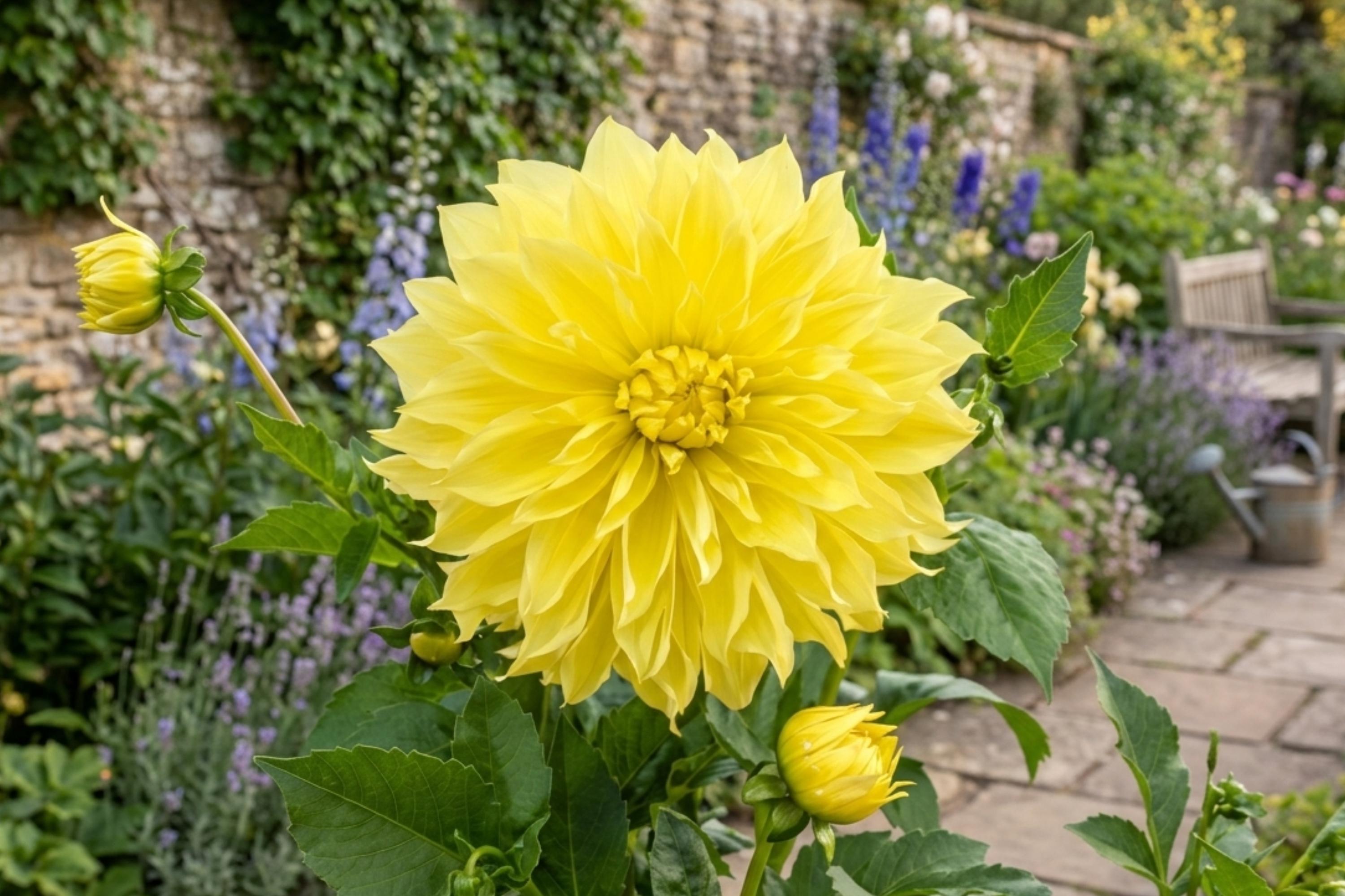 Dinner Plate Dahlia Bulb Clump Kelvin Floodlight Variety Large 10-Inch Blooms Dahlia pinnata