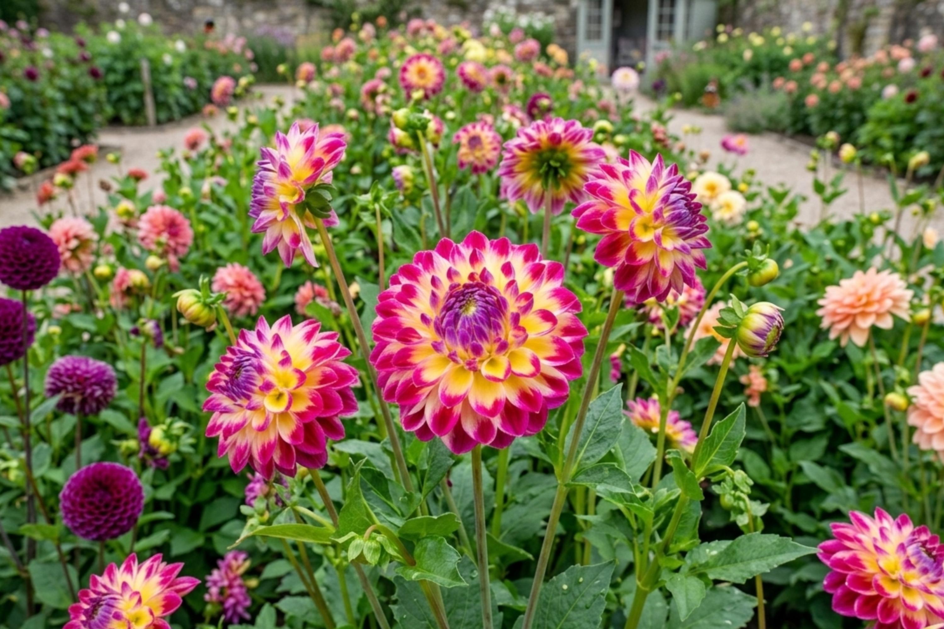 Dahlia Bulb Clump - Daydream Perennial Flowering Plant - Decorative Garden Flower - Dahlia pinnata