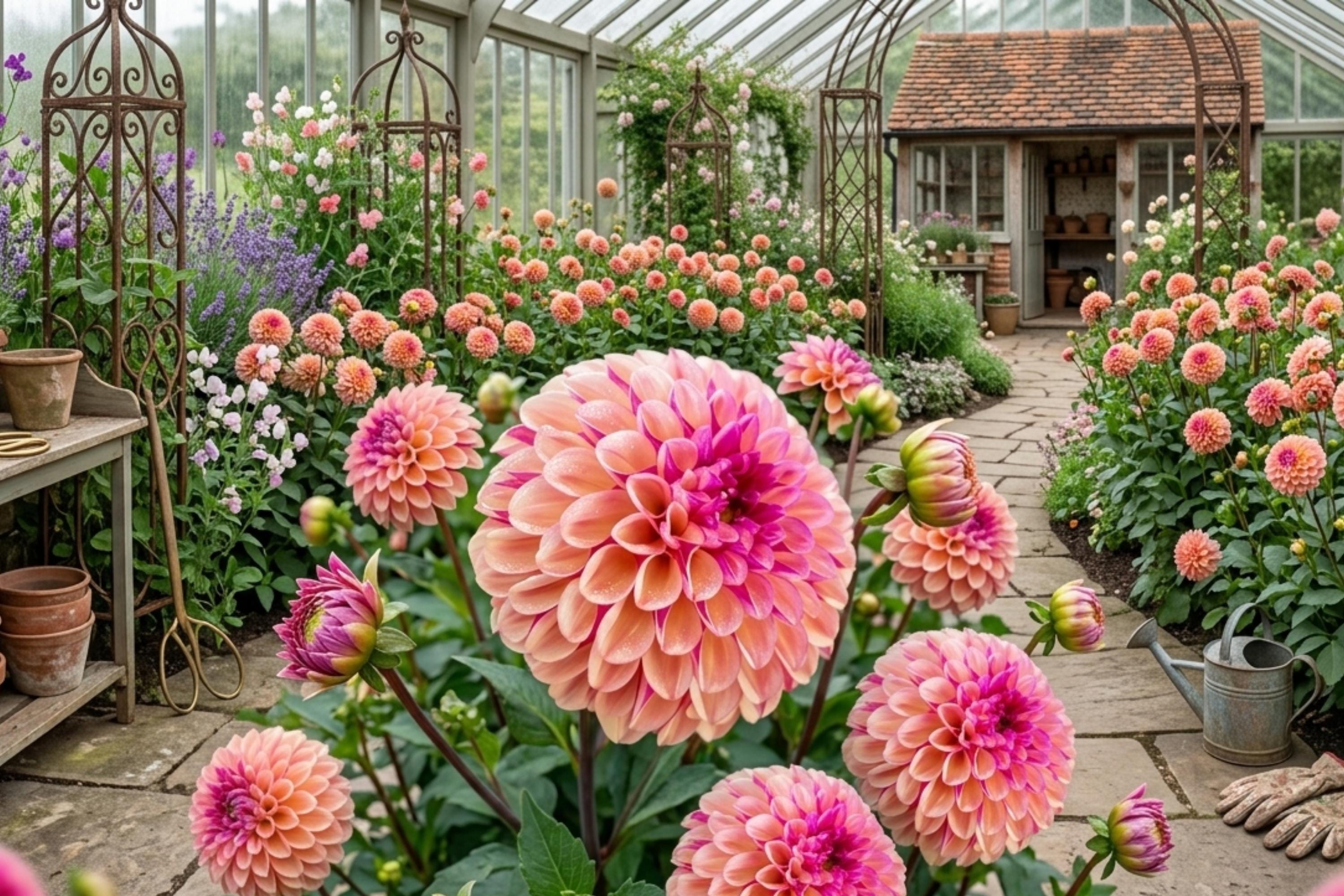 Palmares Ball Dahlia Bulb Tuber Clump - Dahlia pinnata Perennial for Borders, Containers, Vibrant Blooms