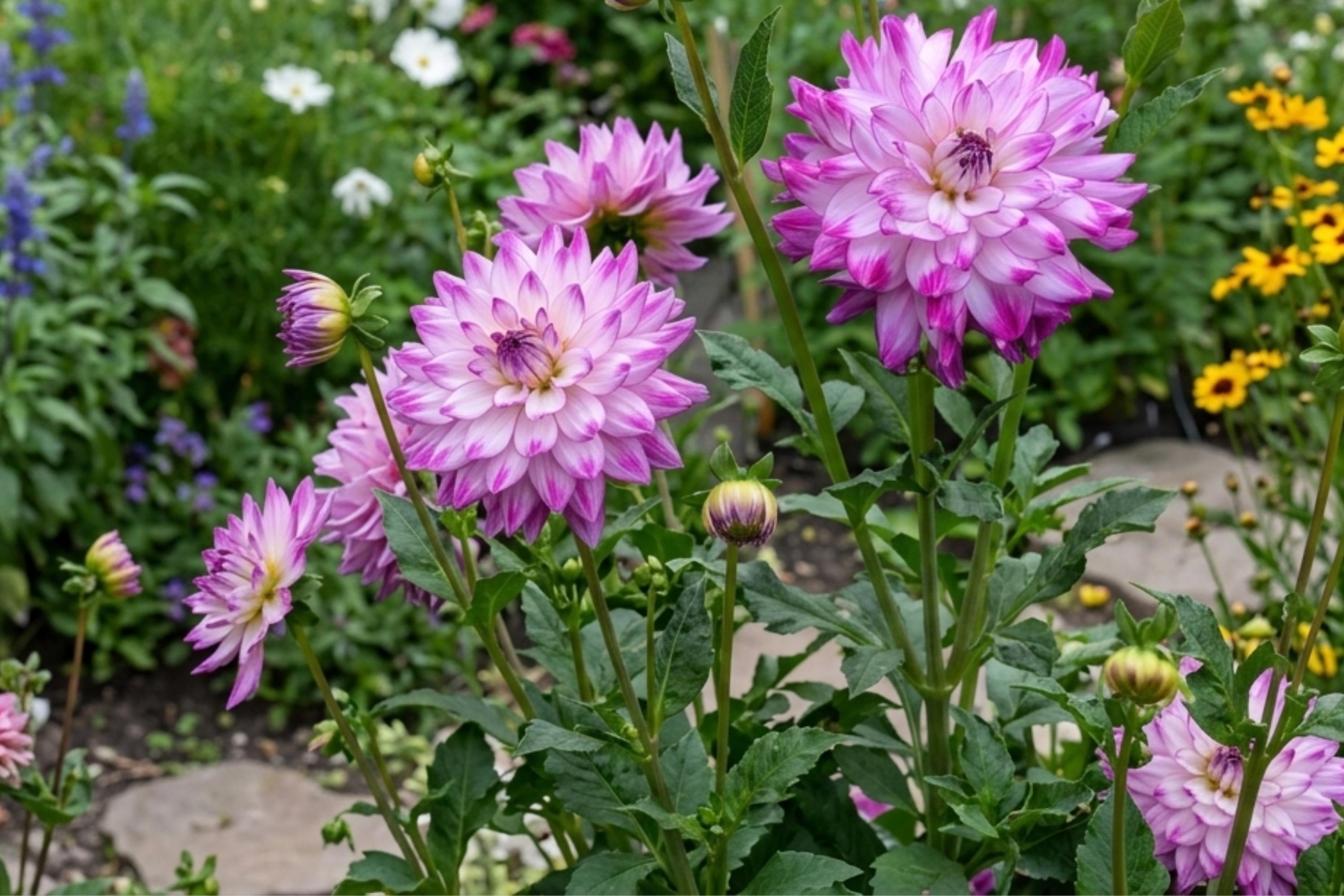 Dinnerplate Dahlia Bulb Tuber Clump - 'WHO DONE IT' Large Flowering, Dahlia pinnata, Decorative Garden Flower