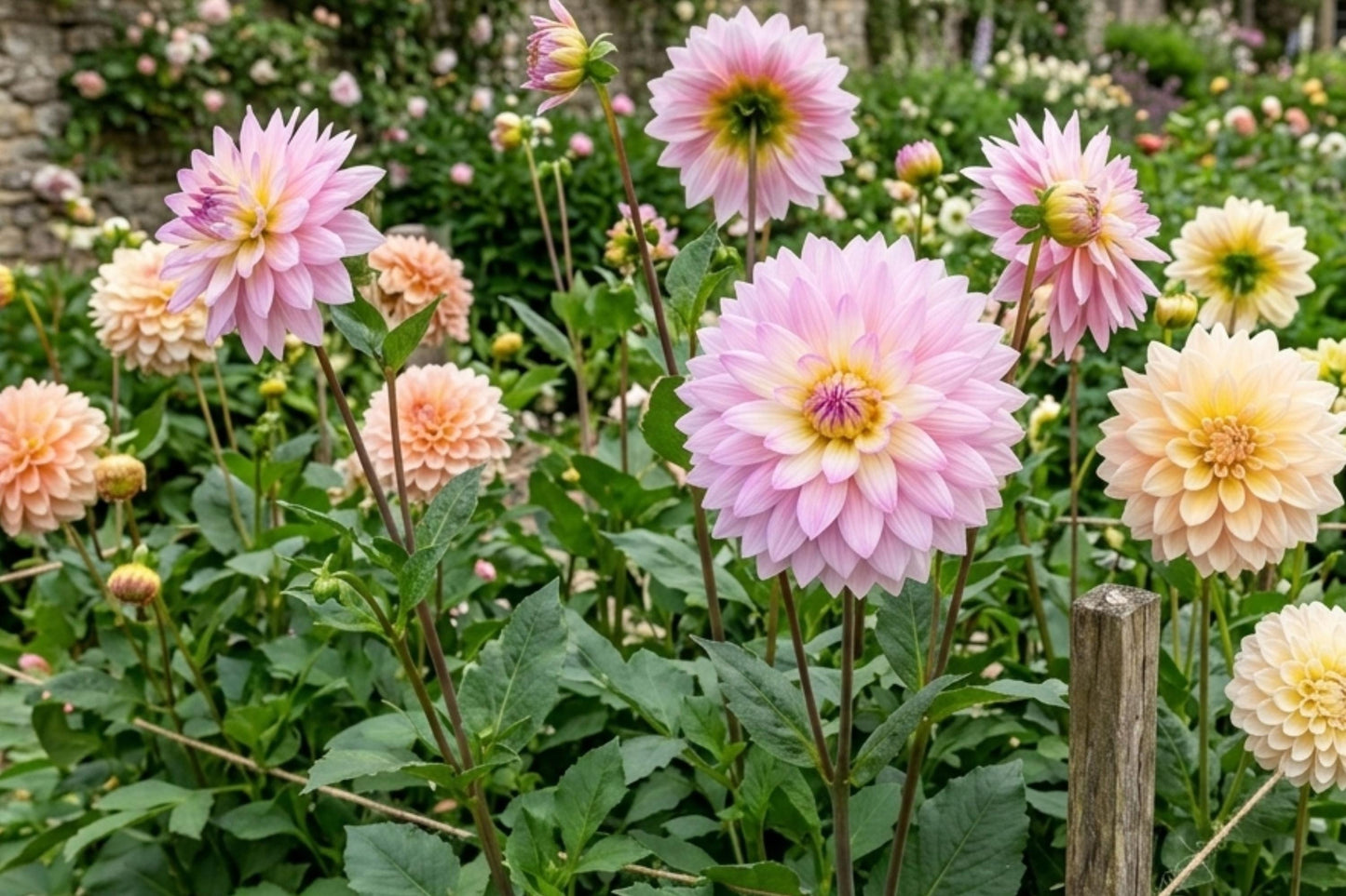 Miss Delilah Dahlia Flower Bulb Tuber – Vibrant Blooming Garden Plant, Dahlia pinnata, Cut Flowers, Container & Landscape Gardening