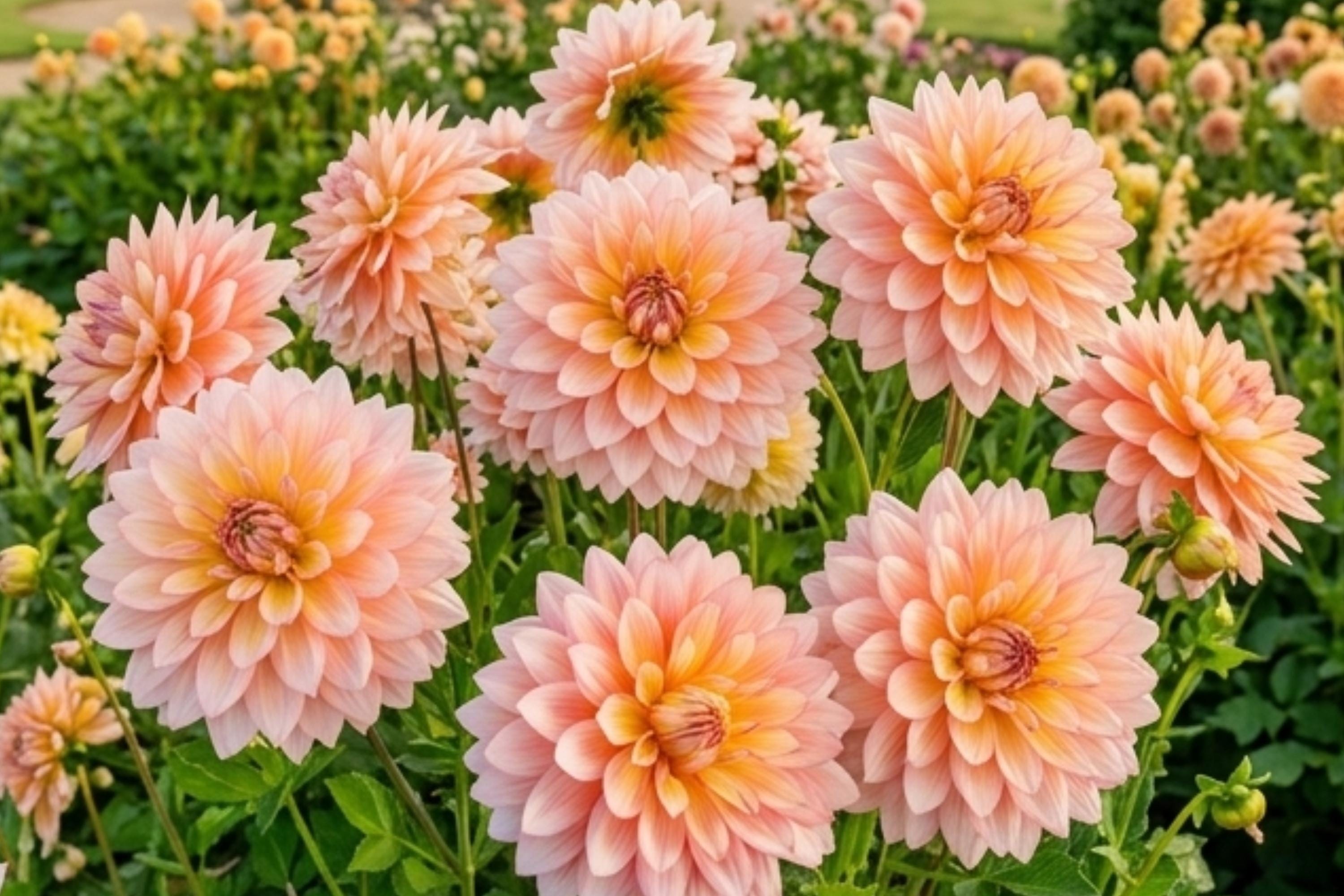 Decorative Dahlia Bulb Tuber Clump SHEER HEAVEN | Perennial Flowering Plant Dahlia pinnata for Garden Beds & Containers