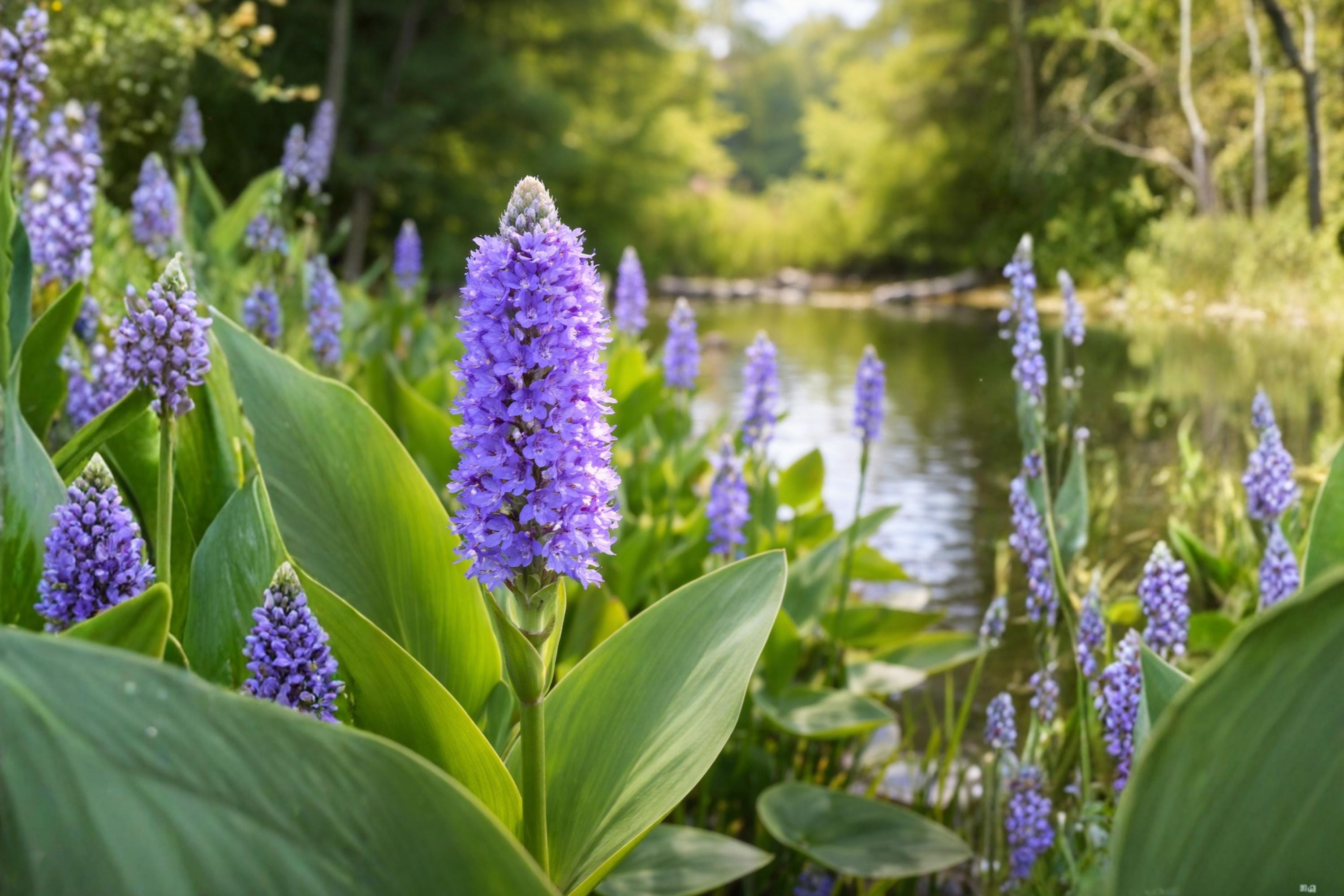Pickerelweed Seeds, Native Aquatic Plant, Vibrant Purple-Blue Flowers, Pontederia cordata, Wetlands & Pond Plant Seeds