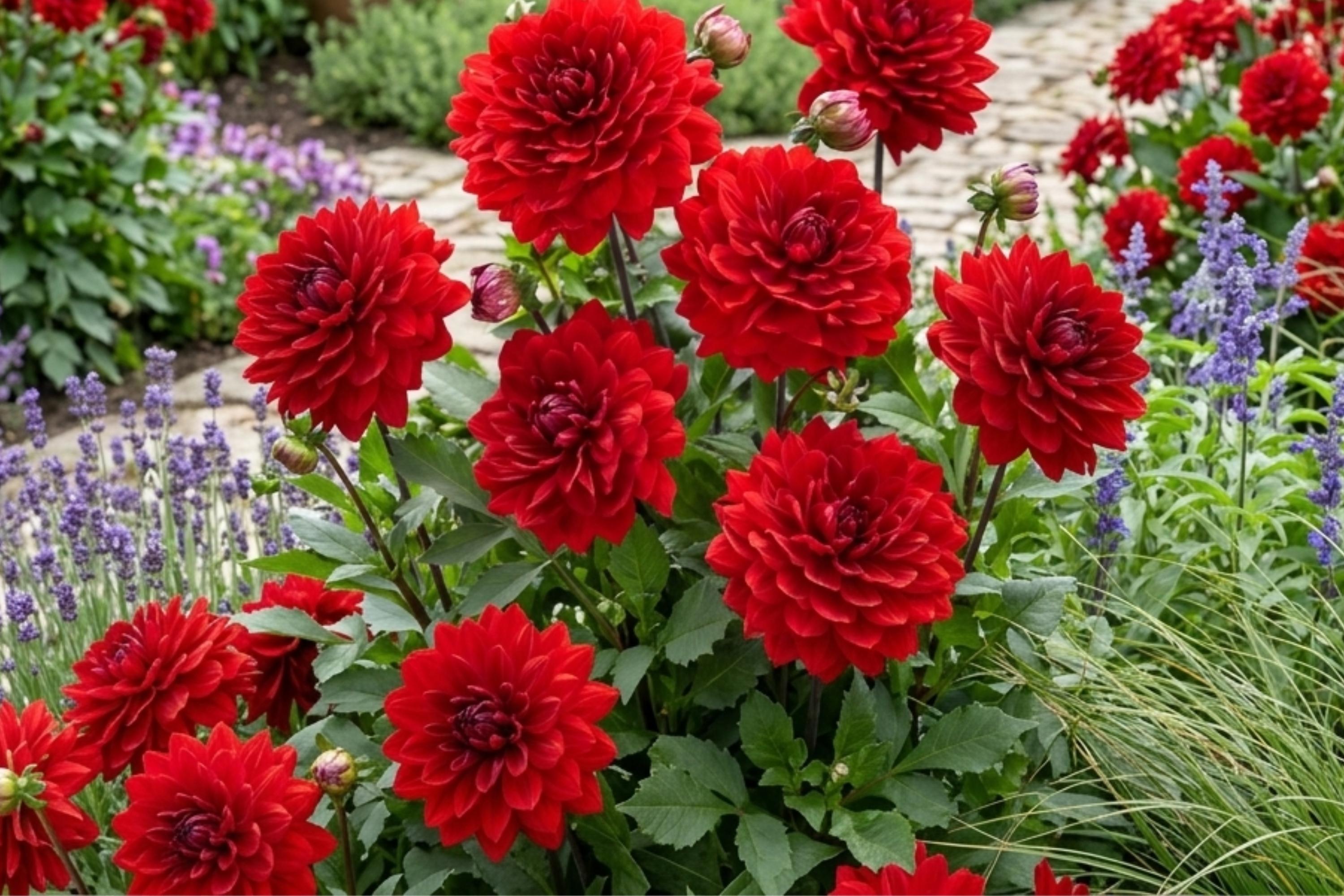 Dahlia Bulb Tuber Clumps | AMORA Karma Variety | Bold Color for Garden Beds & Containers | Dahlia variabilis