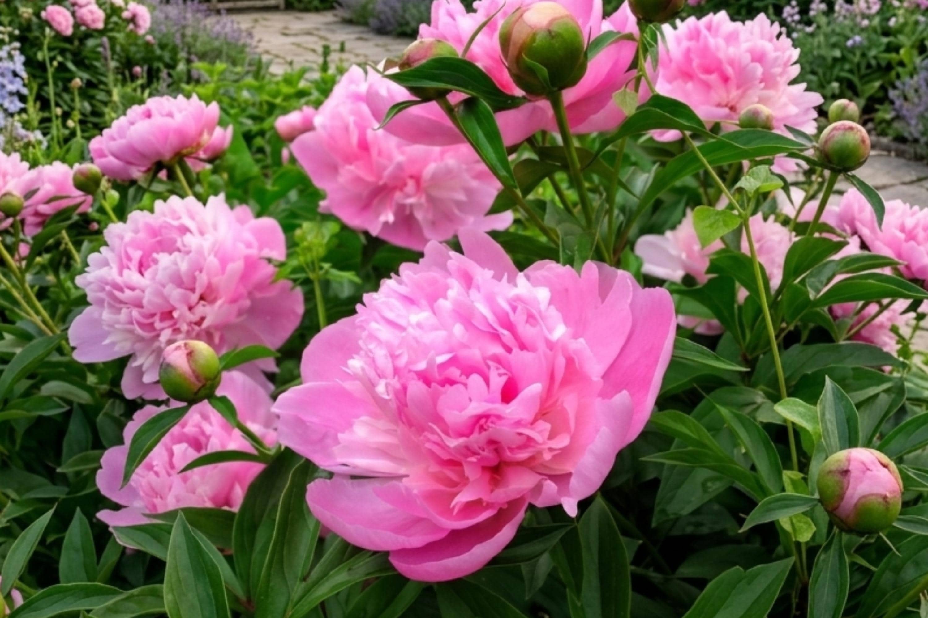 Sarah Bernhardt Peony Bulb - Pink Double Flower Root - Paeonia lactiflora - Live Perennial for Garden, Cut Flowers