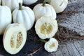Mashed Potato Squash Seeds – Cucurbita pepo White Winter Squash for Cooking & Garden Display