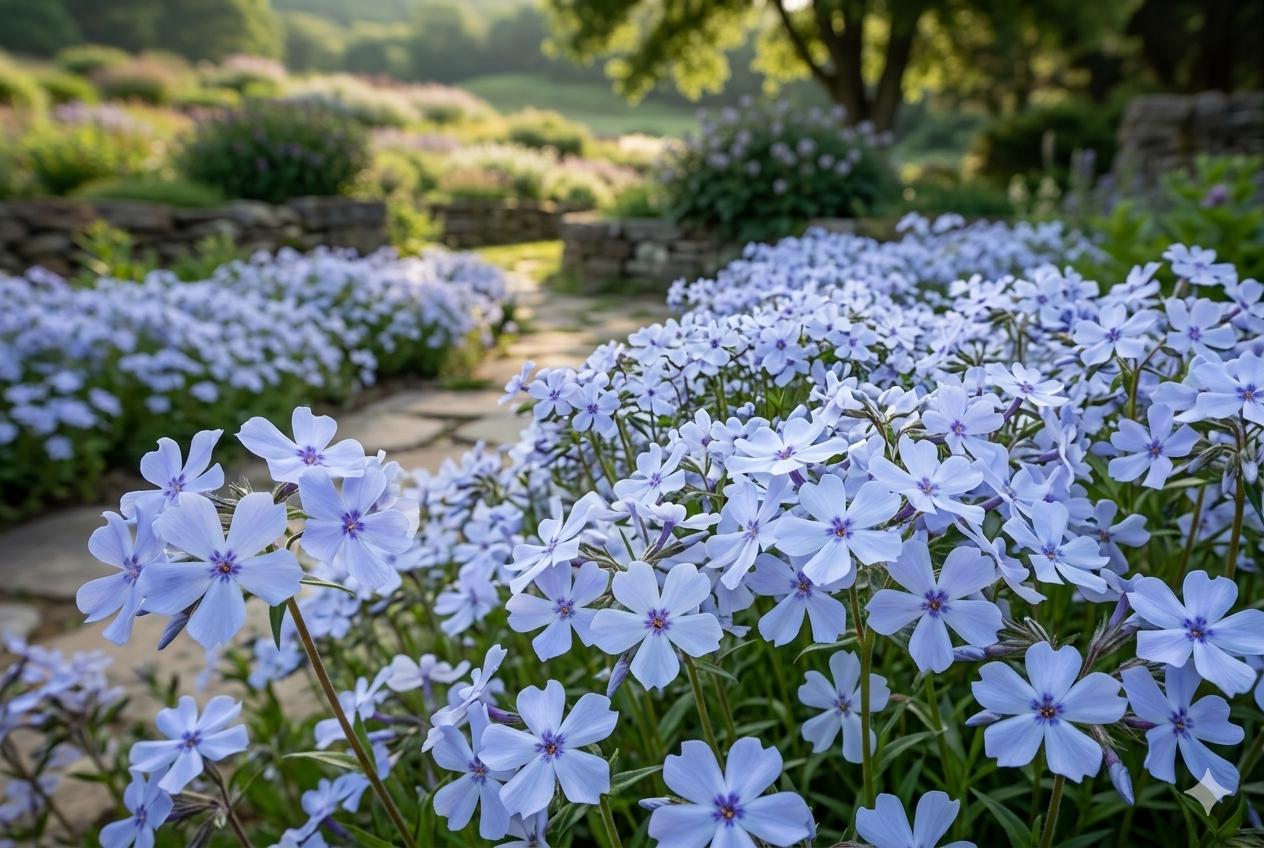 Blue Flame Phlox Seeds – Annual Flower, Pollinator Attractor, Garden Bed Plant, Phlox drummondii