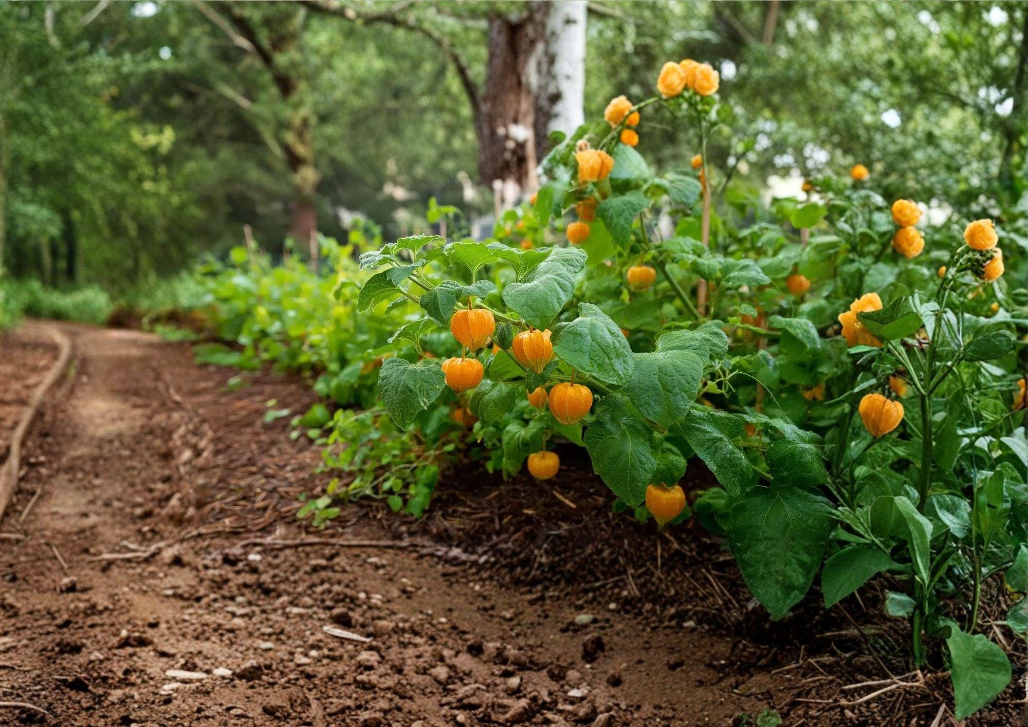 50+ Cape Gooseberry Seeds | Heirloom Ground Cherry Seeds | Sweet Fruit, Golden Berry Physalis Peruviana for Garden Planting