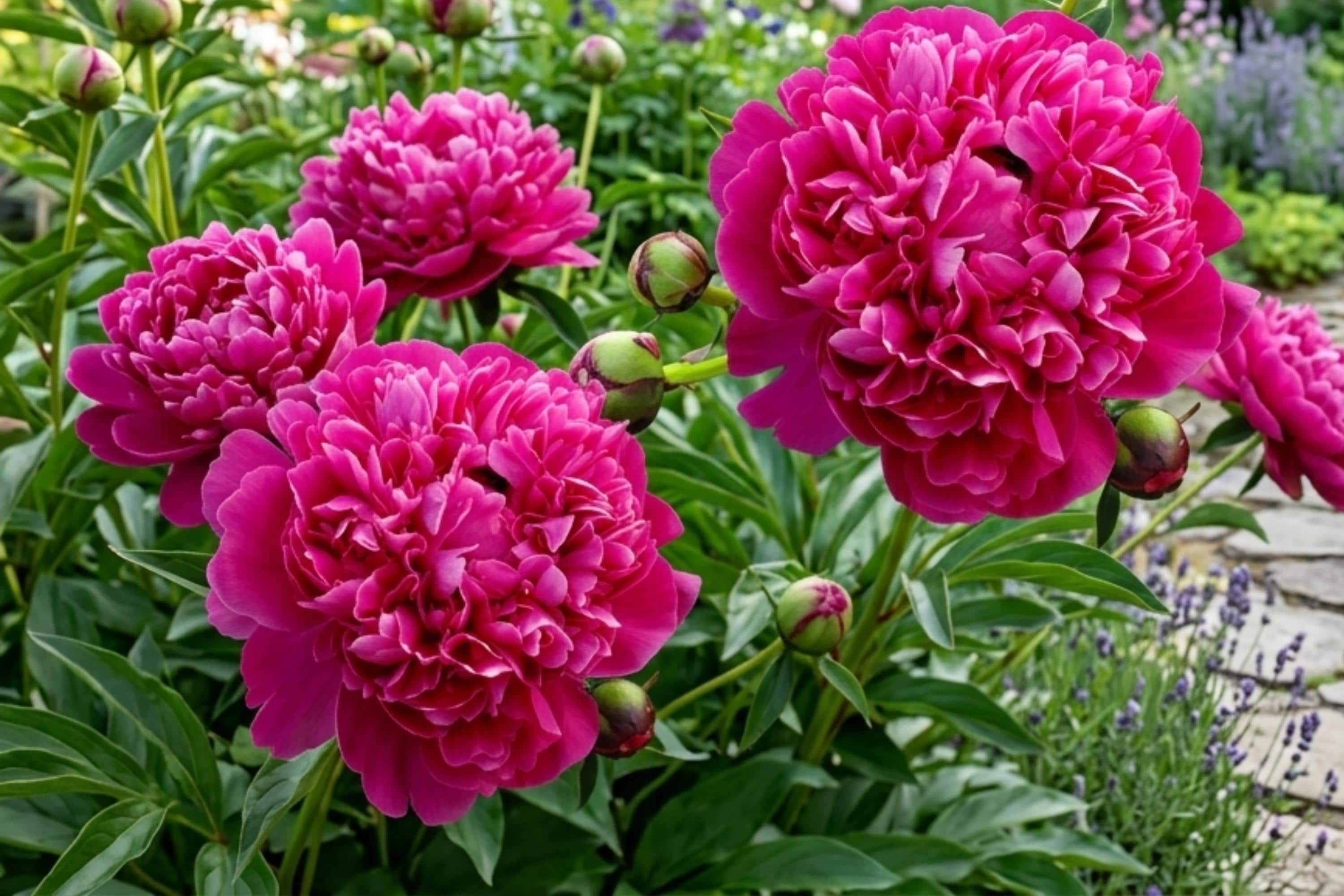 Red Kansas Double Peony Bulb Root Plant - Vibrant Flowering Perennial Paeonia lactiflora
