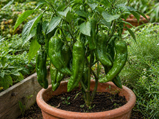 Hot Hatch Big Jim Chili Pepper Seeds – Heirloom, Non-GMO Vegetable Garden Planting, Open-Pollinated, Classic Chili Pepper Variety