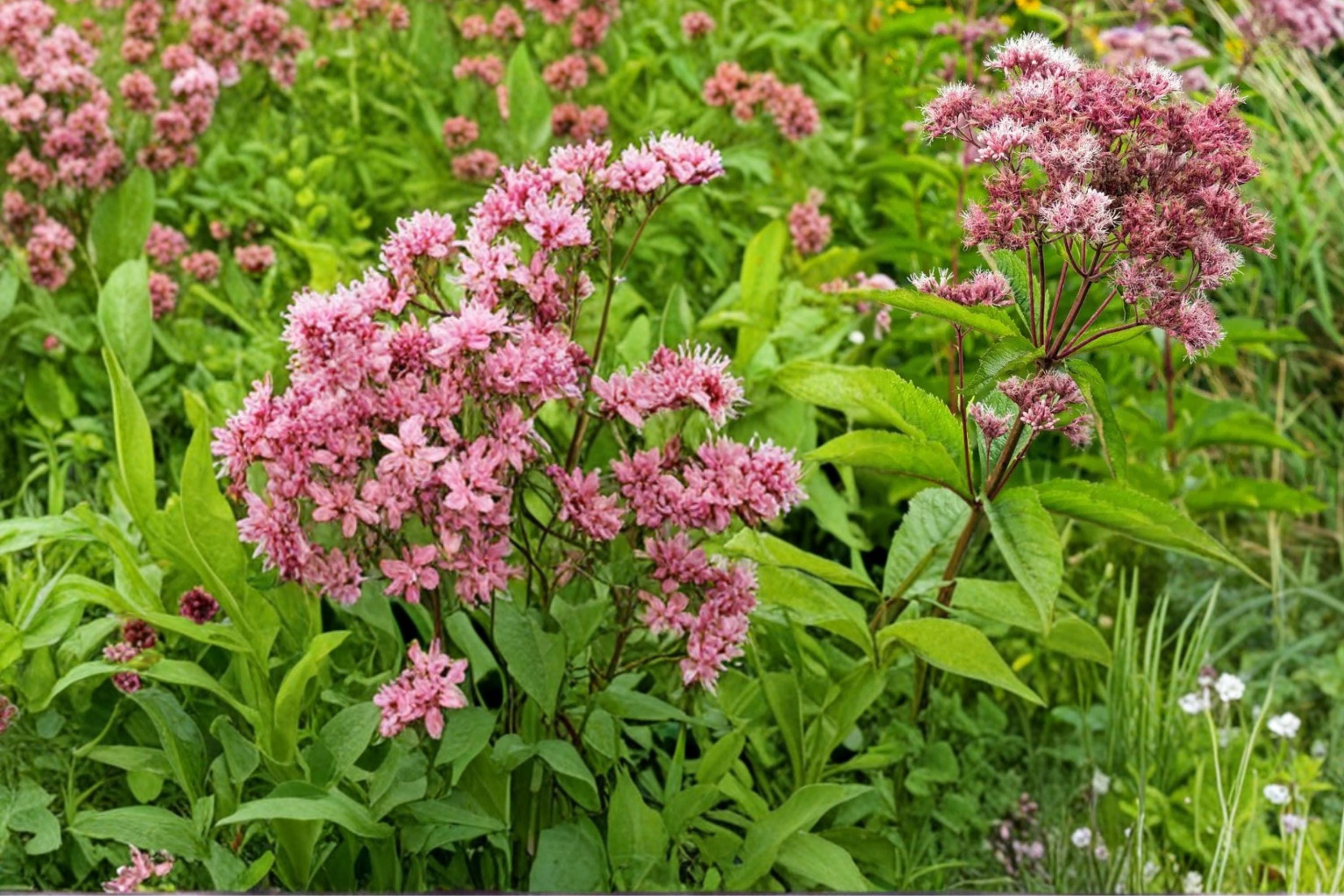 Purple Joe Pye Weed Seeds – Eutrochium purpureum, Perennial Herbaceous Plant with Pink to Purple Flower Clusters