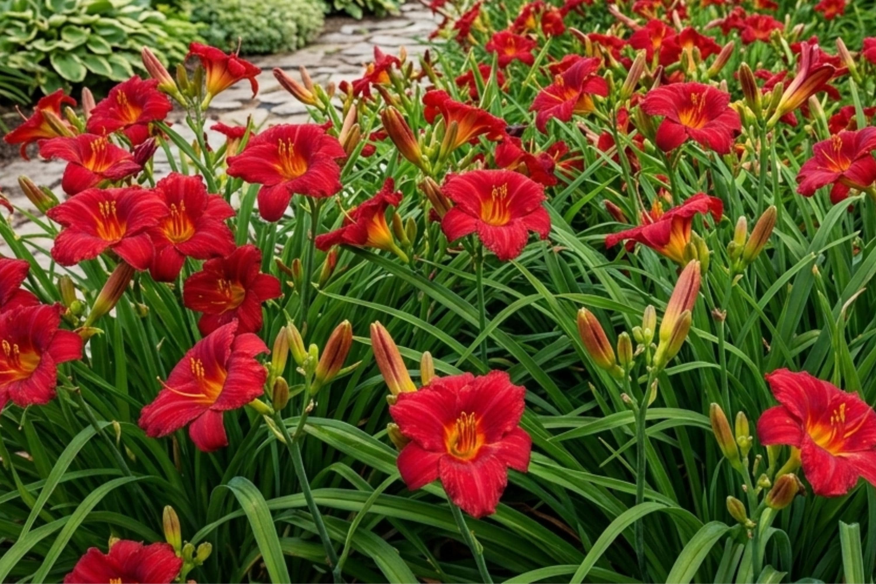 Daylily Bulbs Little Business Perennial Flower Bare Root Plants – Hemerocallis, Vibrant Blooming Garden Flowers for Borders and Landscaping